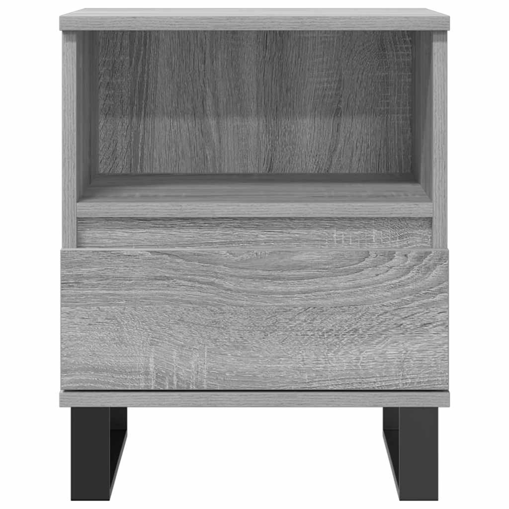 Nachttisch Grau Sonoma 40x35x50 cm Holzwerkstoff
